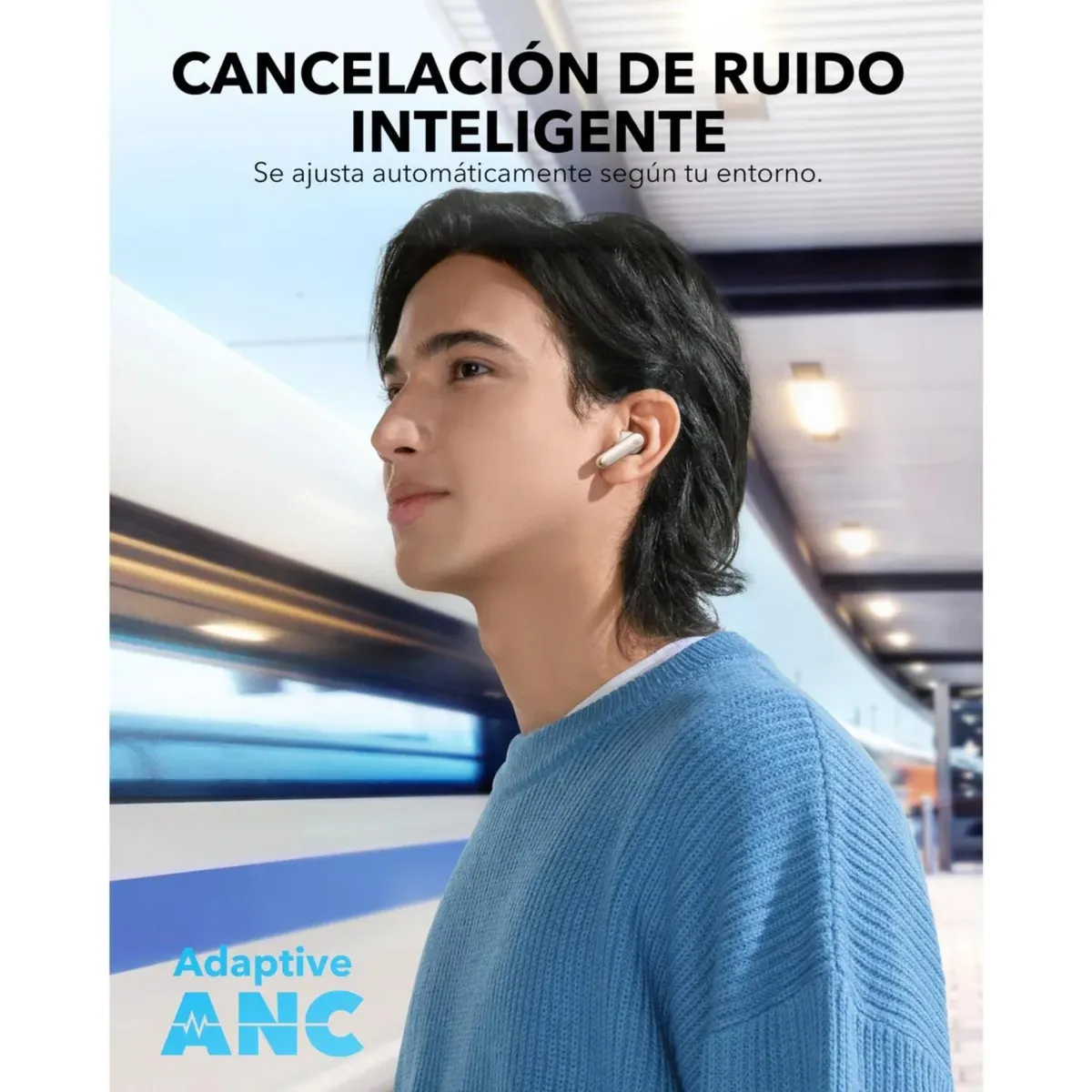 🎧 Soundcore Headphones P40i – Inalámbricos Bluetooth – White (Blanco) - Imagen 5