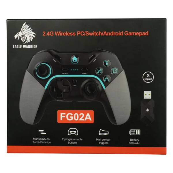 Game Pad Eagle Warrior FG02A – Inalámbrico 2.4G – Compatible Switch / Android / PS3 / PC - Imagen 2